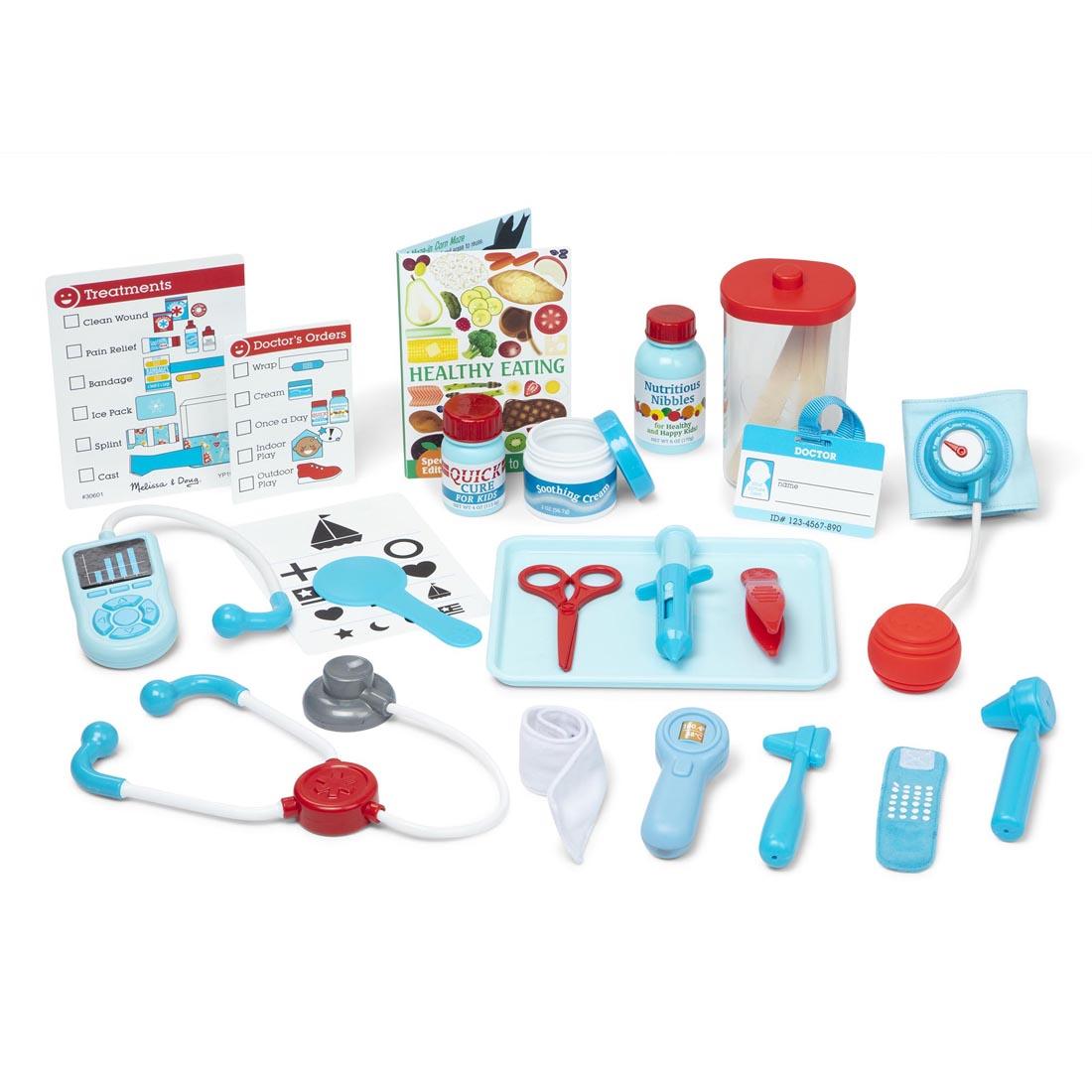 components of the Get Well Doctor's Kit Play Set By Melissa & Doug