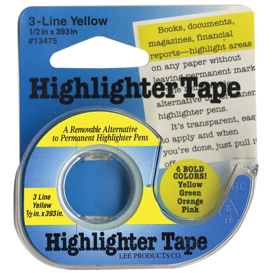 Yellow Removable Highlighter Tape