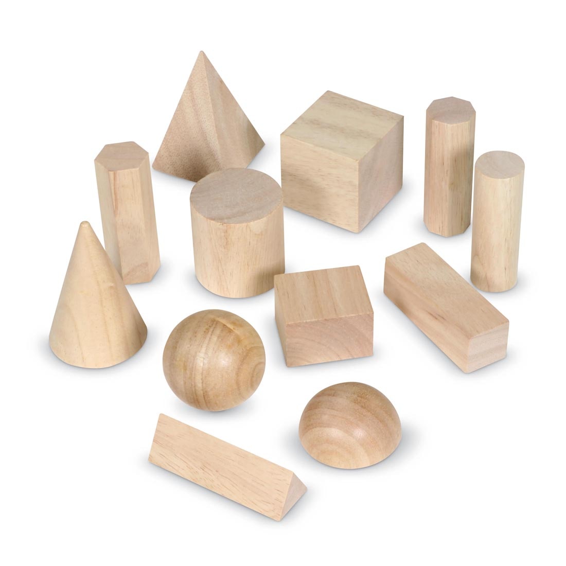 wooden geometric shapes