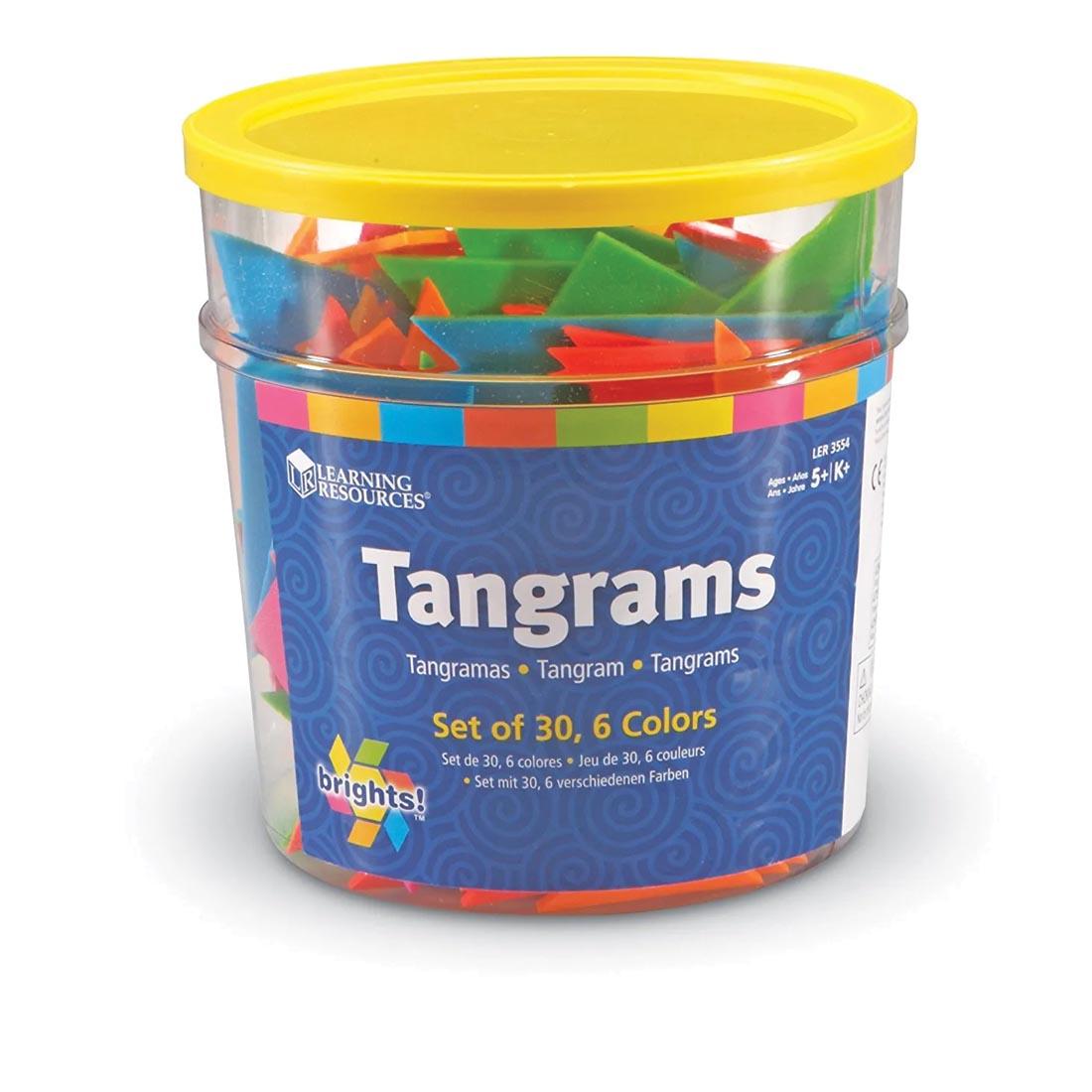 Classpack tub of colorful Tangrams