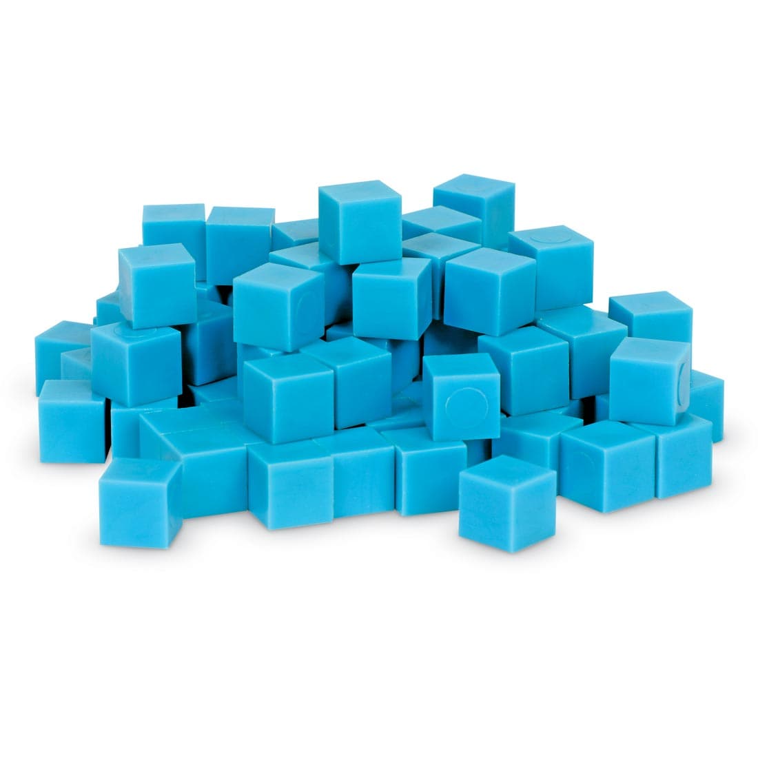 Plastic Base Ten Unit Cubes, shown in a pile