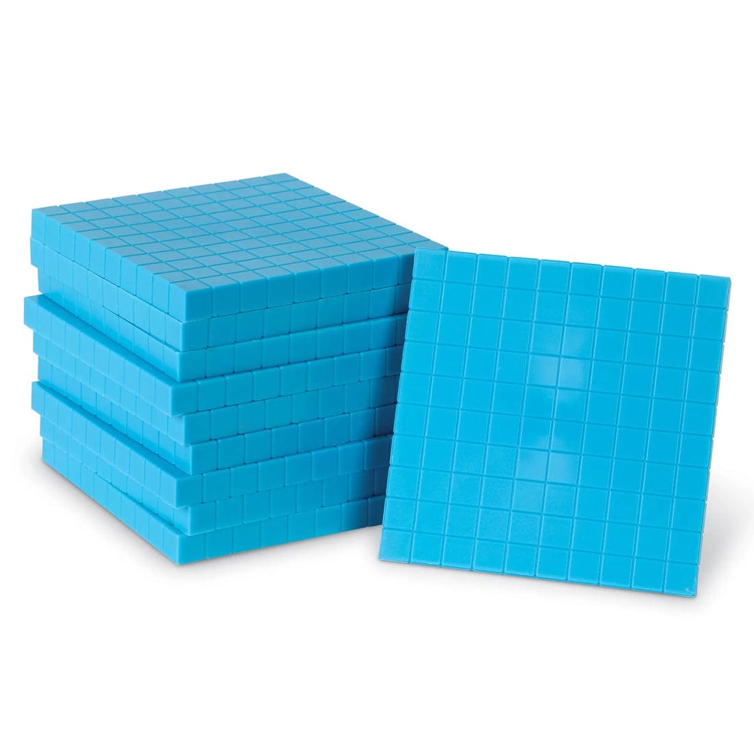 stack of Plastic Base Ten Flats By Learning Resources
