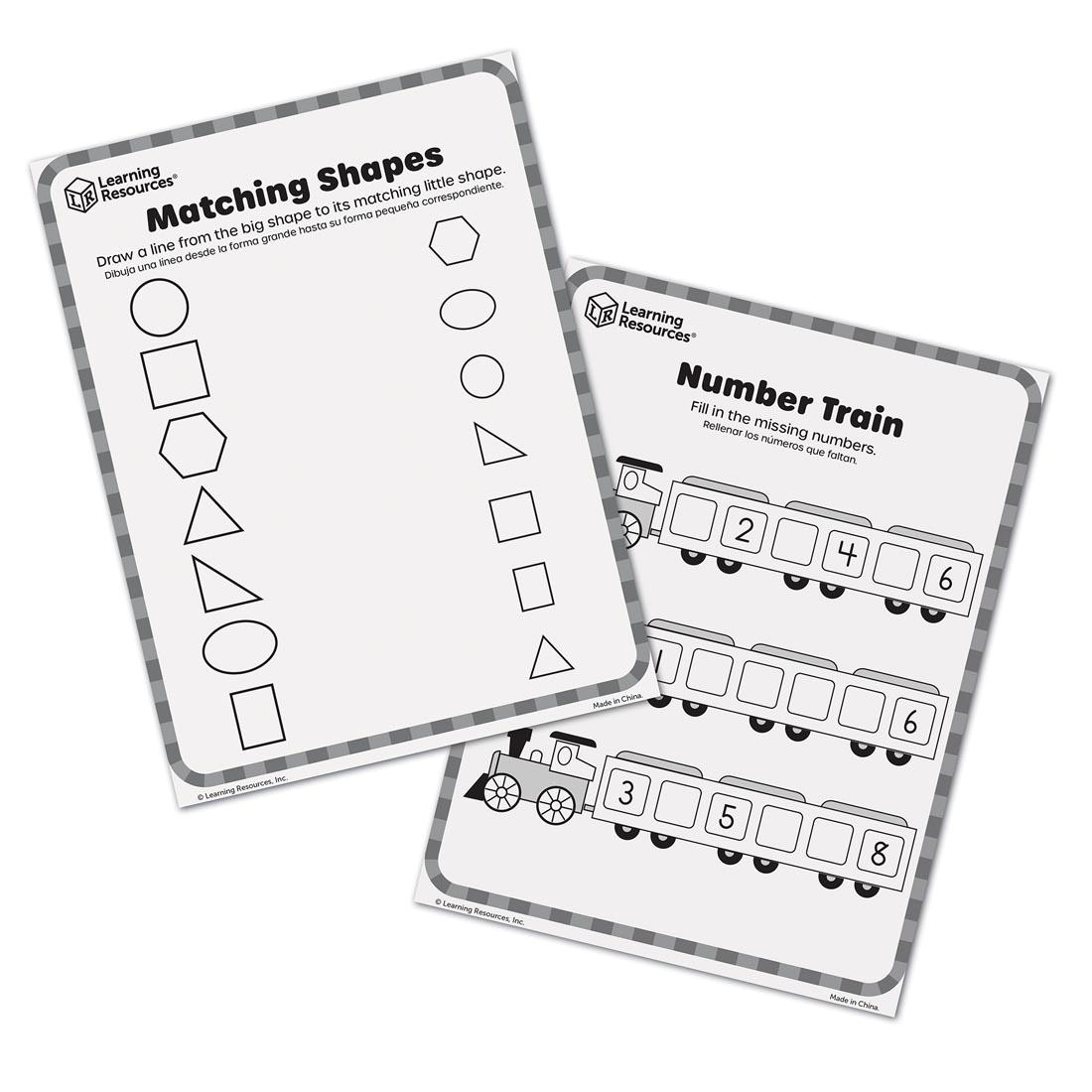 worksheets from the Skill Builders! Preschool Numbers Activity Set