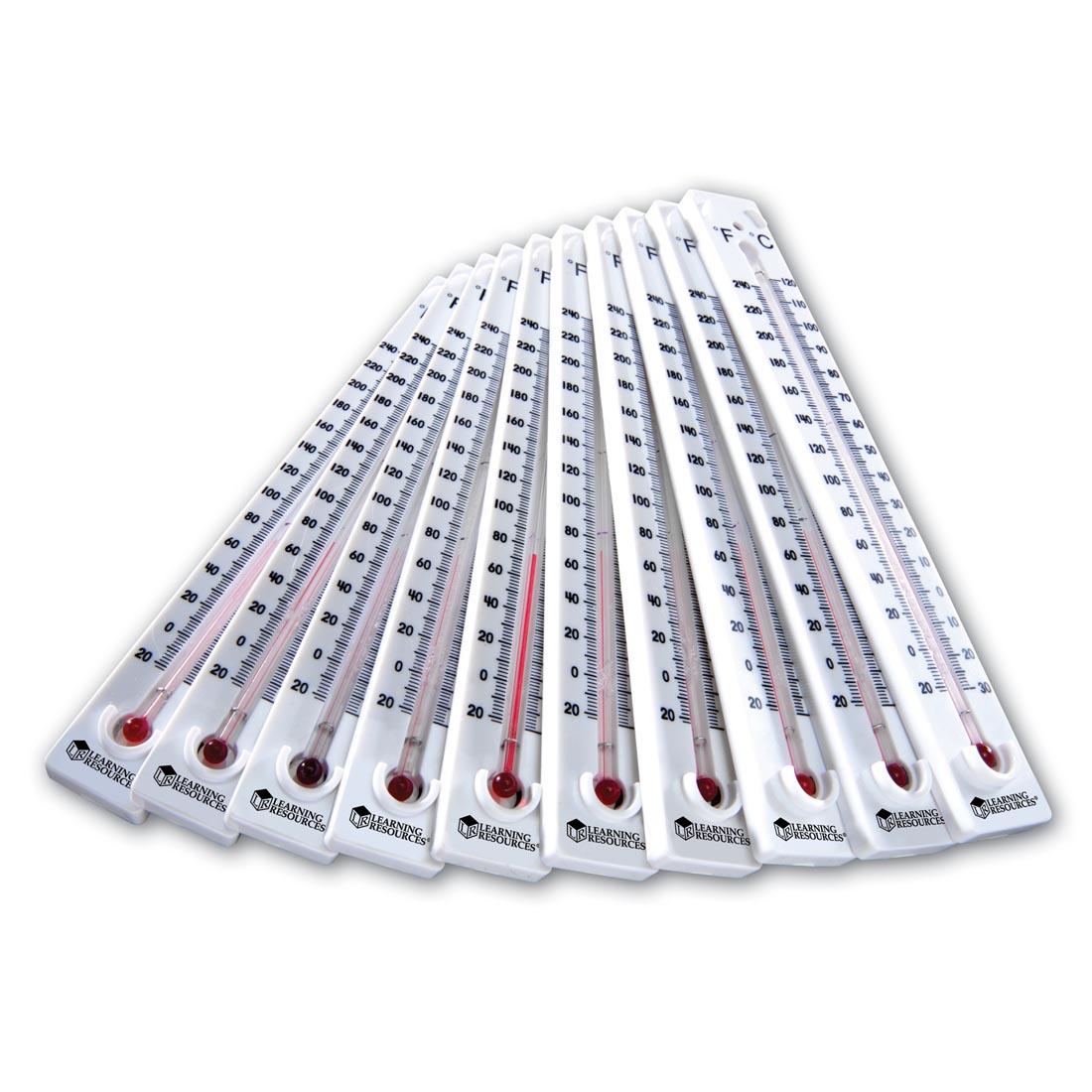 Set of 10 Boiling Point Thermometers