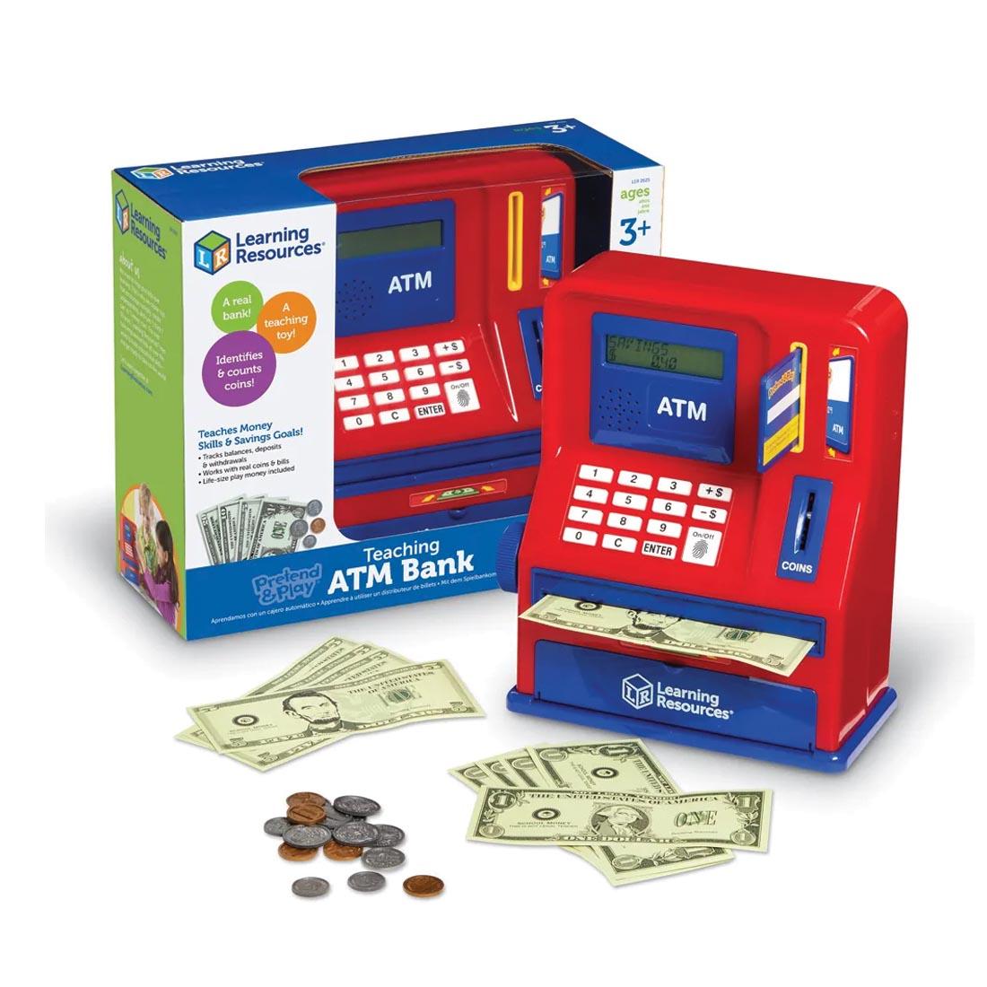 Pretend & Play Teaching ATM Bank, shown outside packaging