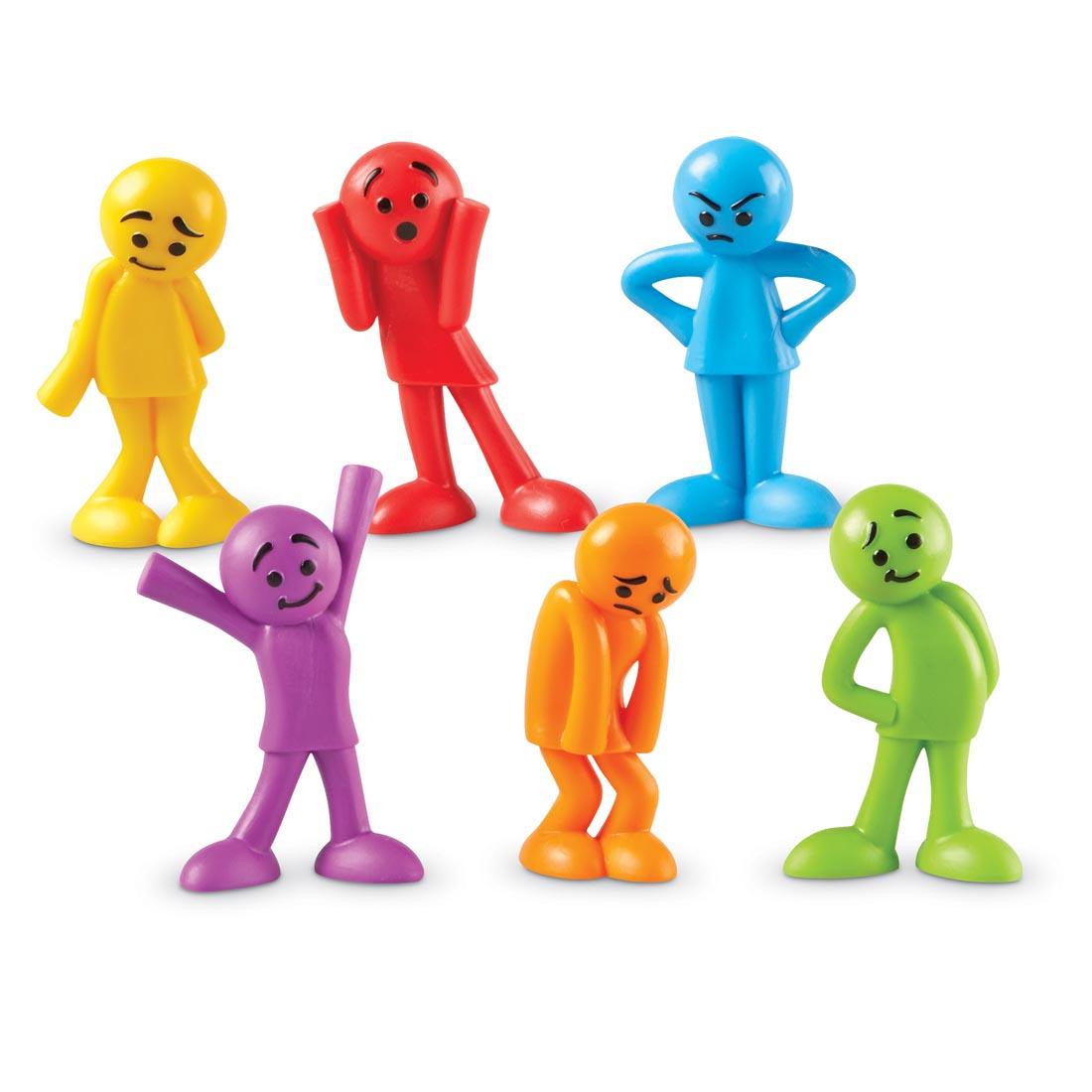 six figures from the All About Me Feelings Activity Set By Learning Resources