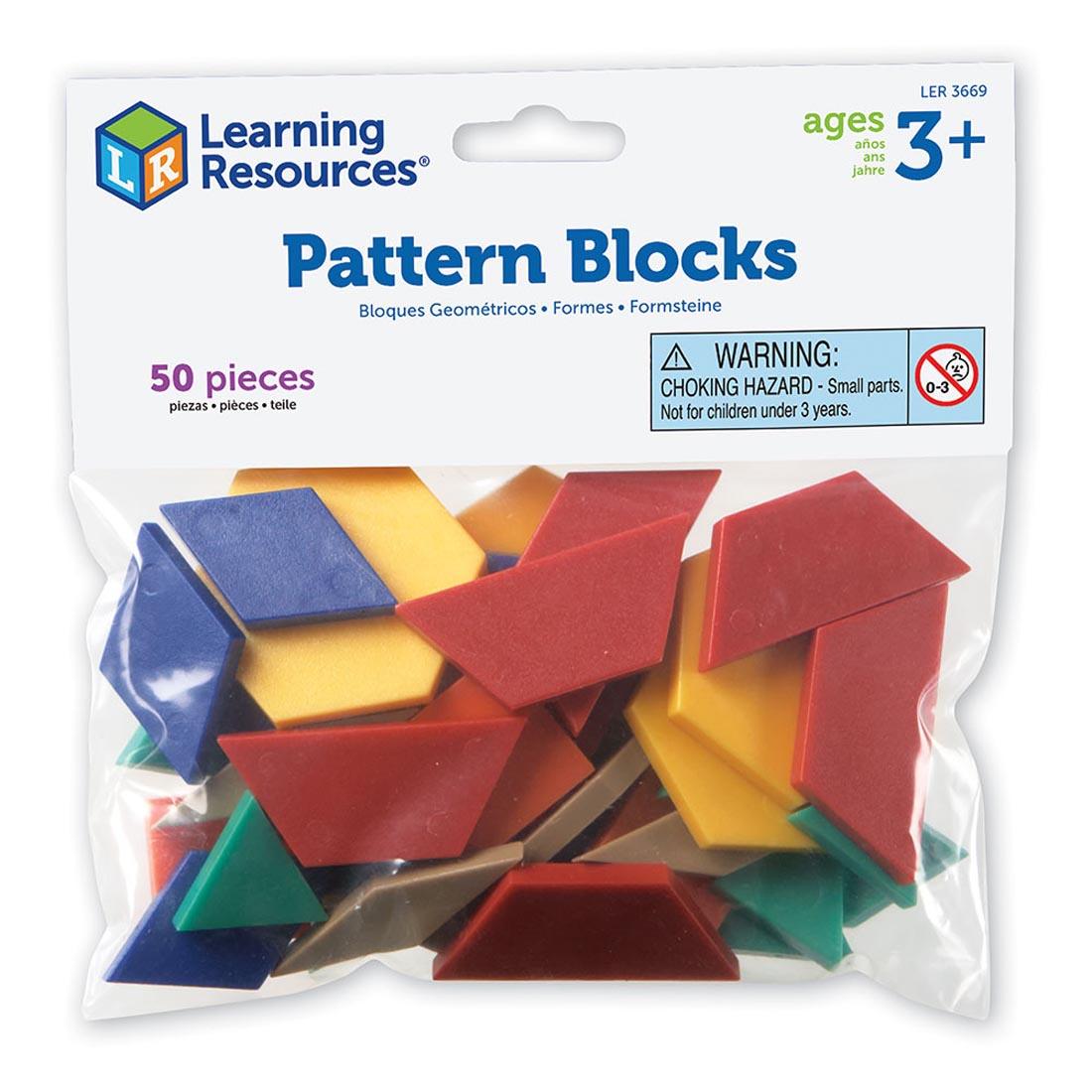 Pattern Blocks 50-Piece Smart Pack By Learning Resources