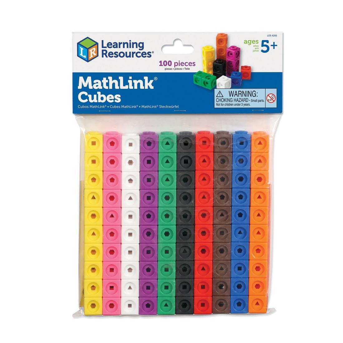 MathLink Cubes, shown in packaging