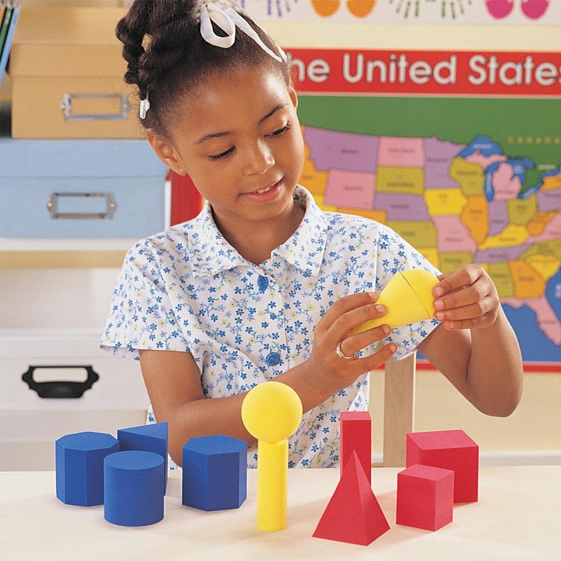 3D Geometric Foam Shapes 12-Piece Set
