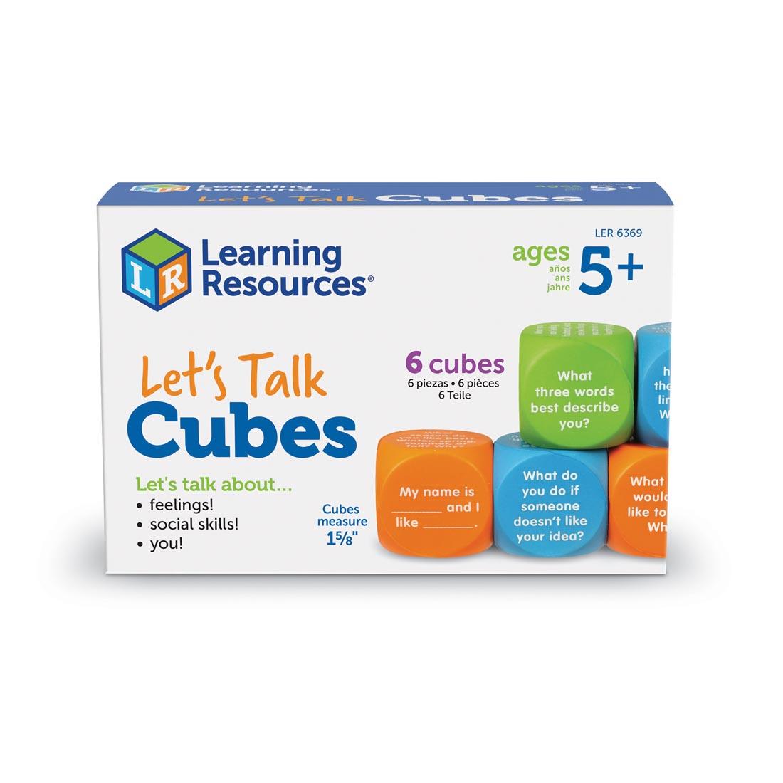 box of Let's Talk Cubes