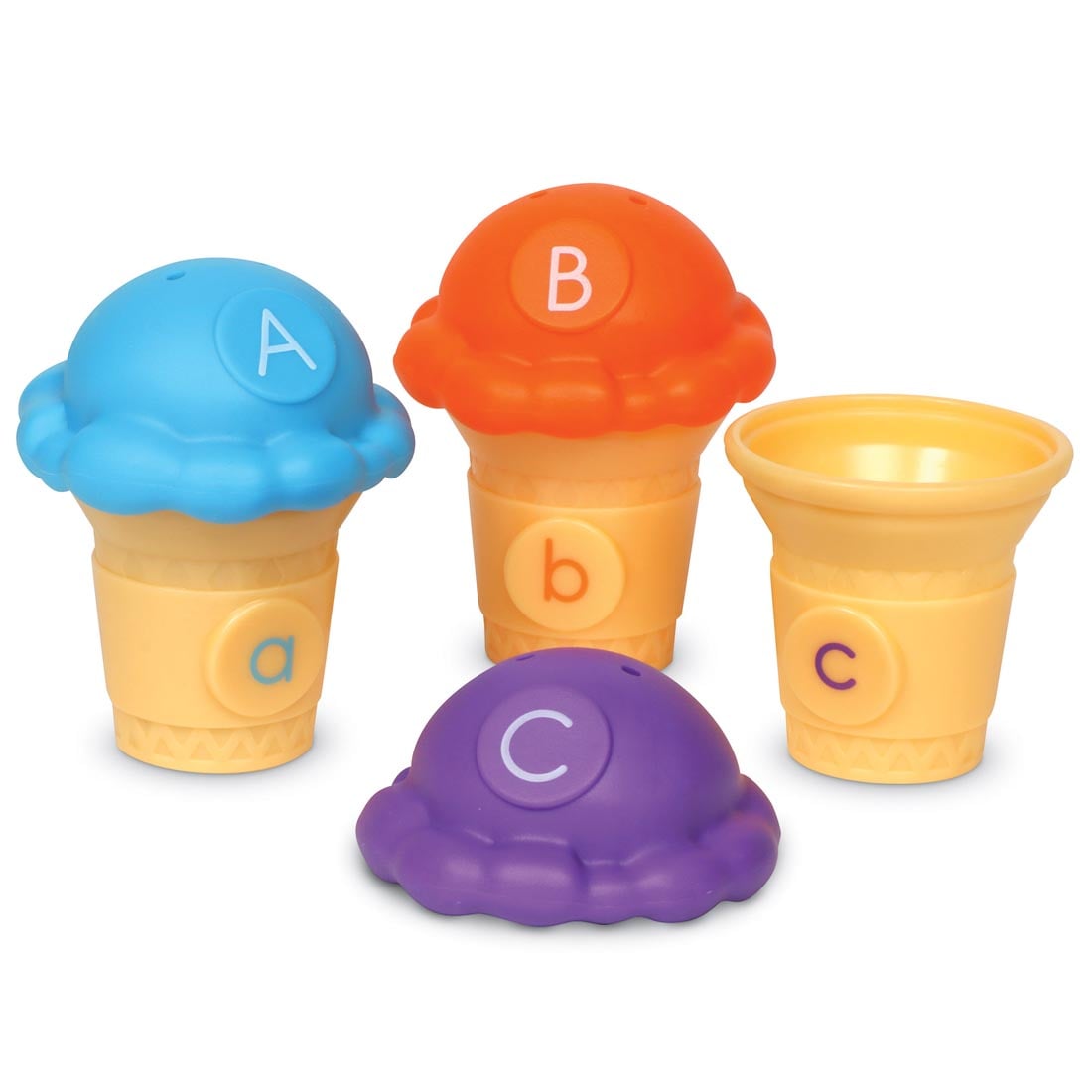 three Mini Letter Scoops