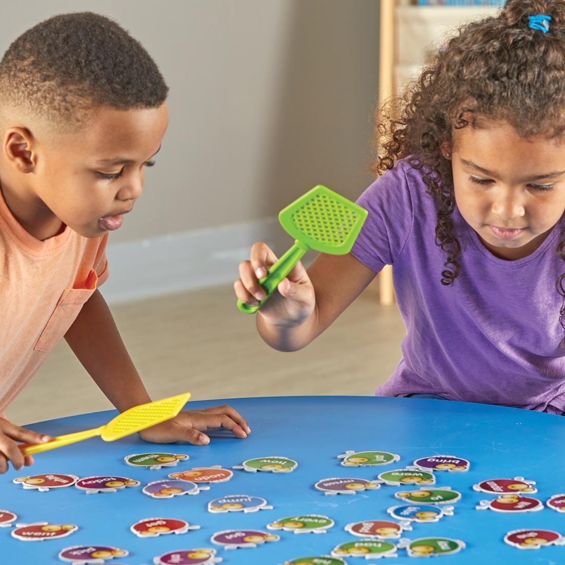 two children playing Sight Words Swat! Sight Words Game