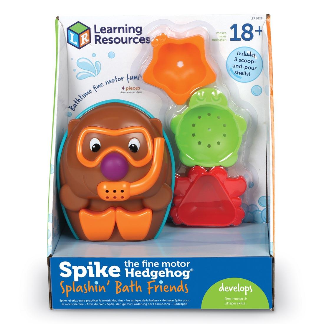 Spike The Fine Motor Hedgehog Splashin' Bath Friends in package