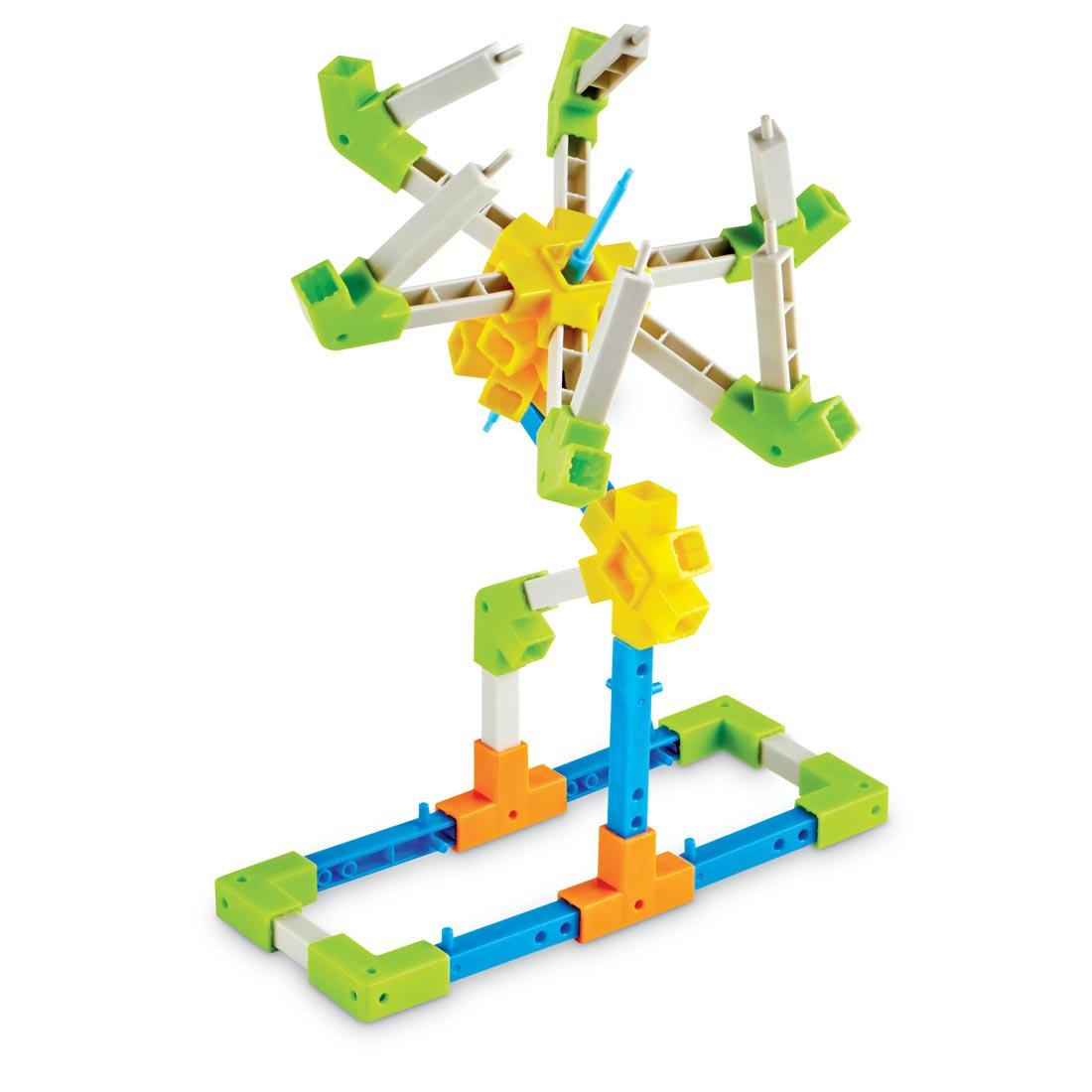construction made with the STEM Explorers Motioneering Set
