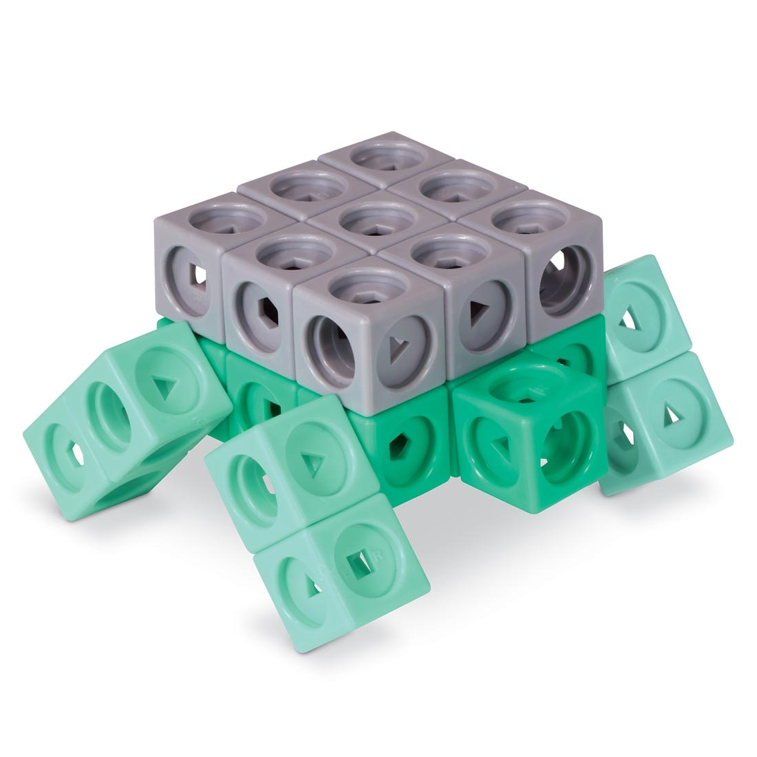 sea turtle made from mathlink cubes found in MathLink Cubes Kindergarten Math Activity Set: Sea Adventures! By Learning Resources