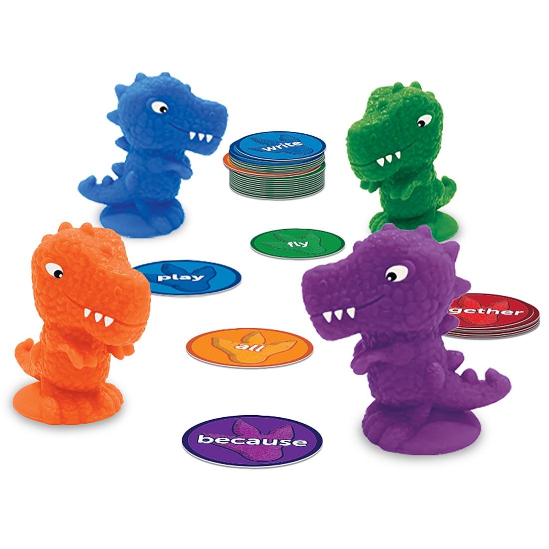 dinosaurs stompers and sight word cards from Sight Word Stomp! Game By Learning Resources