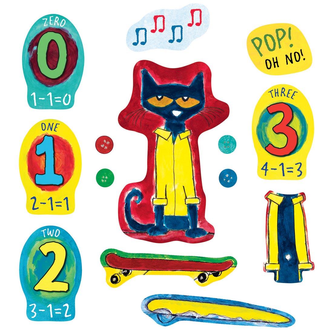 Pete the Cat and His Four Groovy Buttons Felt Set