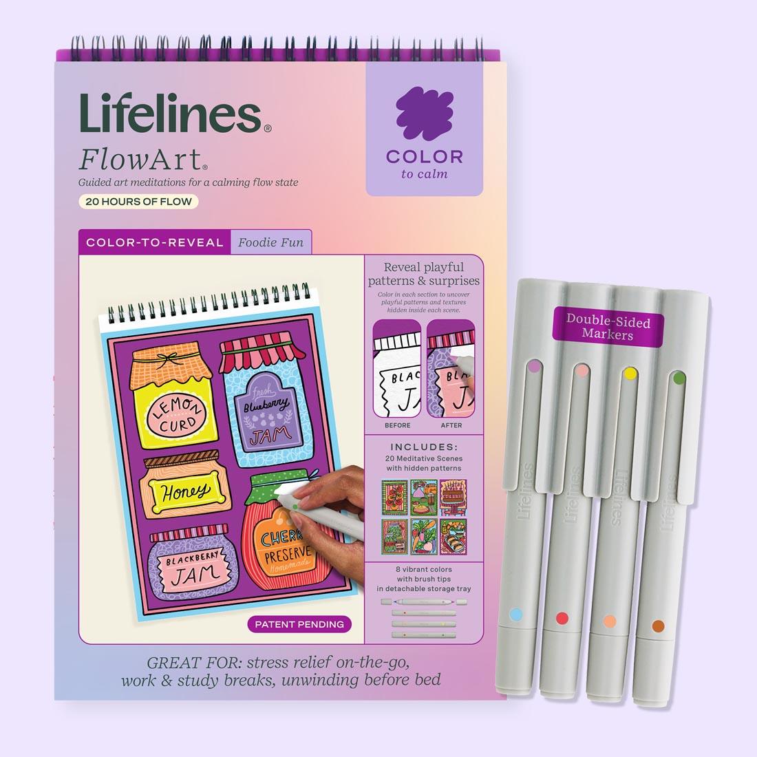 FlowArt Color-To-Reveal Foodie Fun by Lifelines