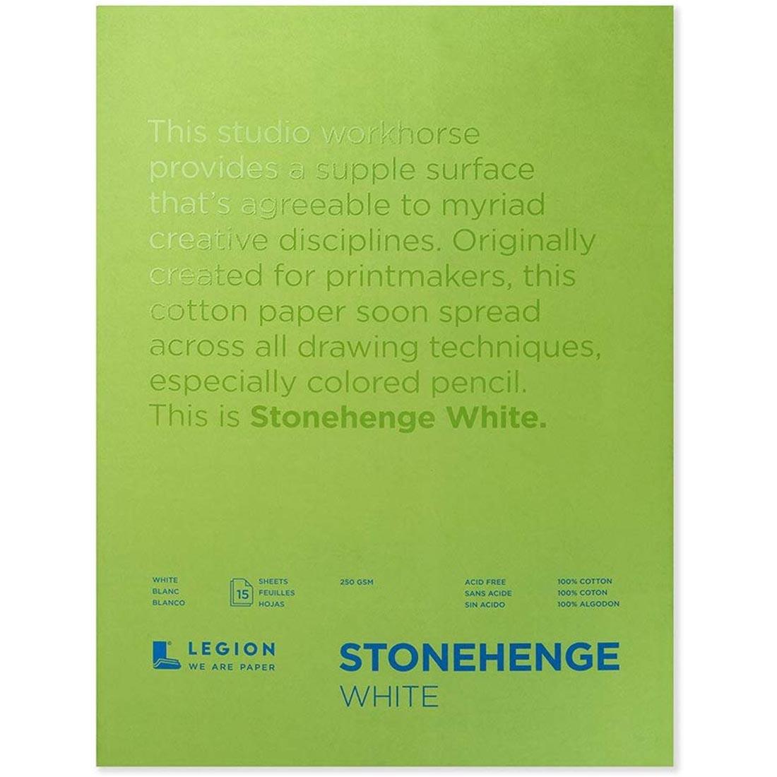 White Stonehenge Paper Pad