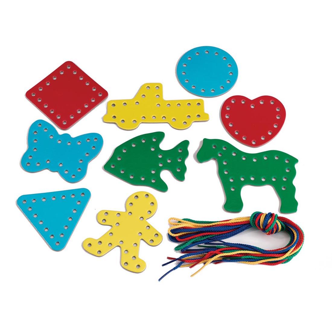 9-Count Lacing Shapes Set