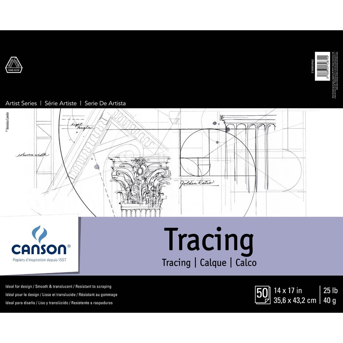 Canson Artist Series Tracing Paper Pad