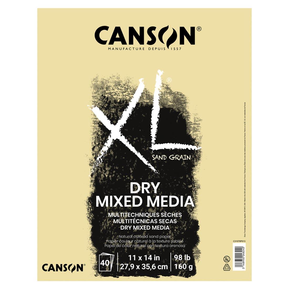 Canson XL Series Sand Grain Dry Mixed Media Pad 11x14"