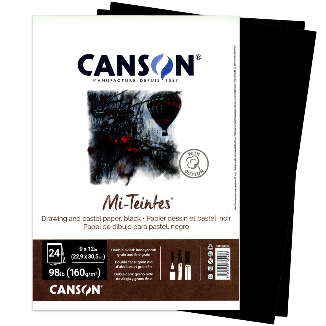 Canson Mi-Teintes Pastel Black Paper Pad