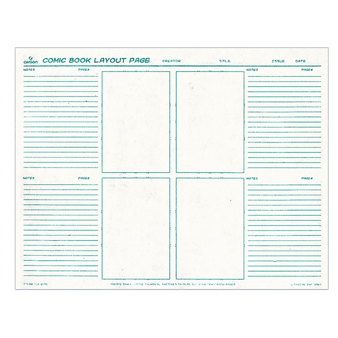 Canson Comic Book Layout Pages