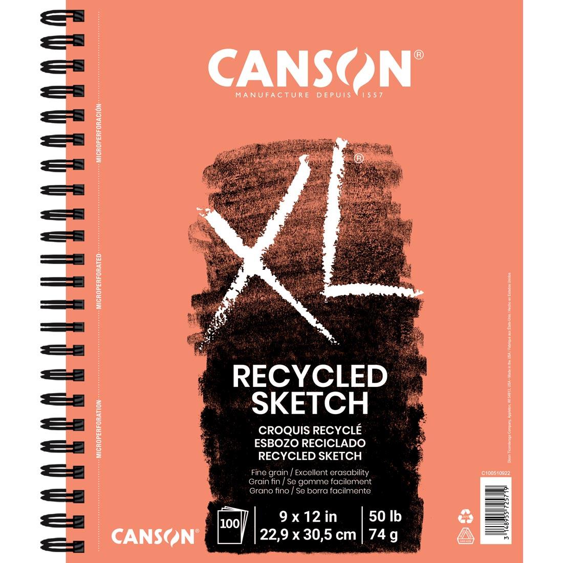 Canson XL Recycled Sketch Pad - 9 x 12