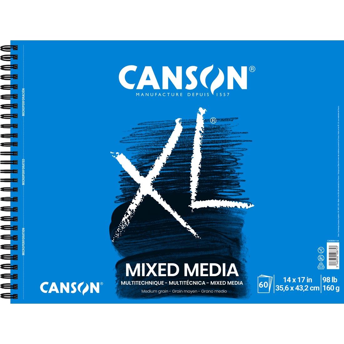 Canson XL MULTI-MEDIA Paper Pad, 60 Sheets, Size: 11 inch x 14 inch