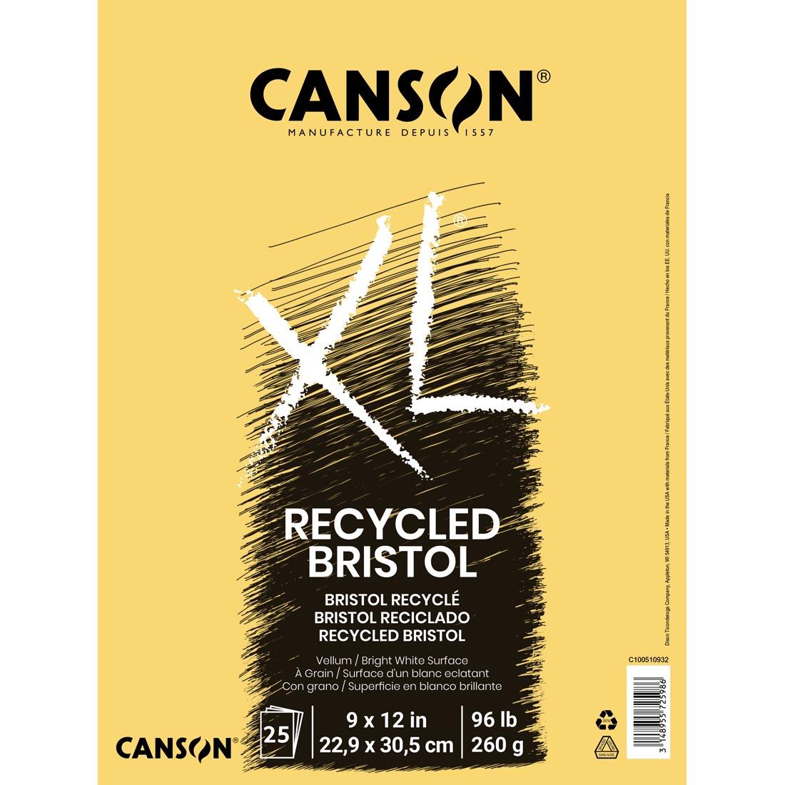 Canson XL Series Recycled Bristol Pad