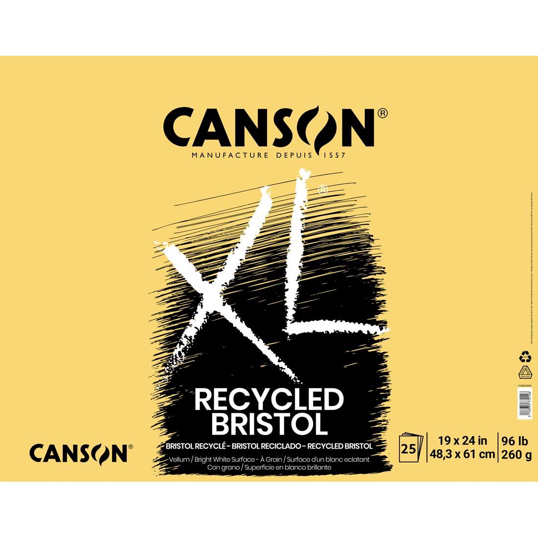 Canson XL Series Recycled Bristol Pad