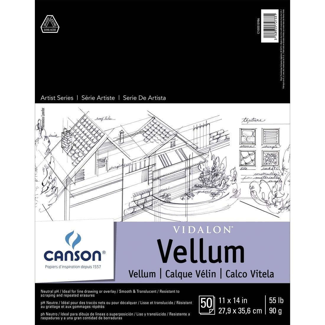Canson Vidalon Translucent Vellum Pad