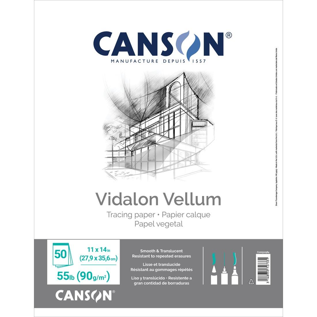 Canson Vidalon Translucent Vellum Pad