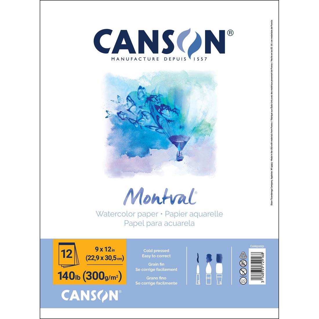 Canson Montval Watercolor Pad 140 lb. Cold Press