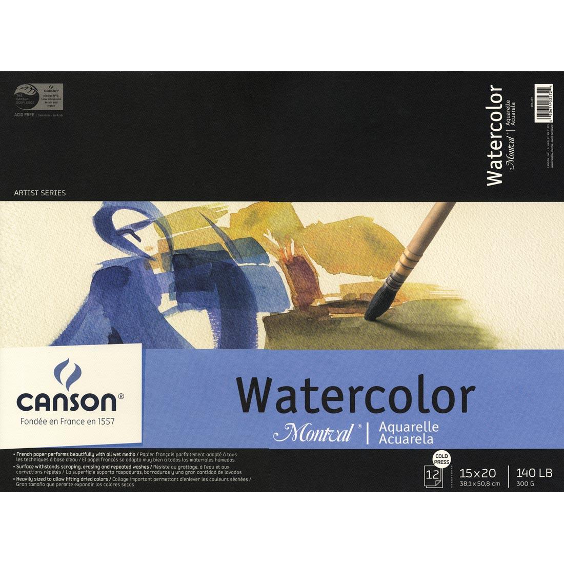 Canson Montval Watercolor Pad 140 lb. Cold Press