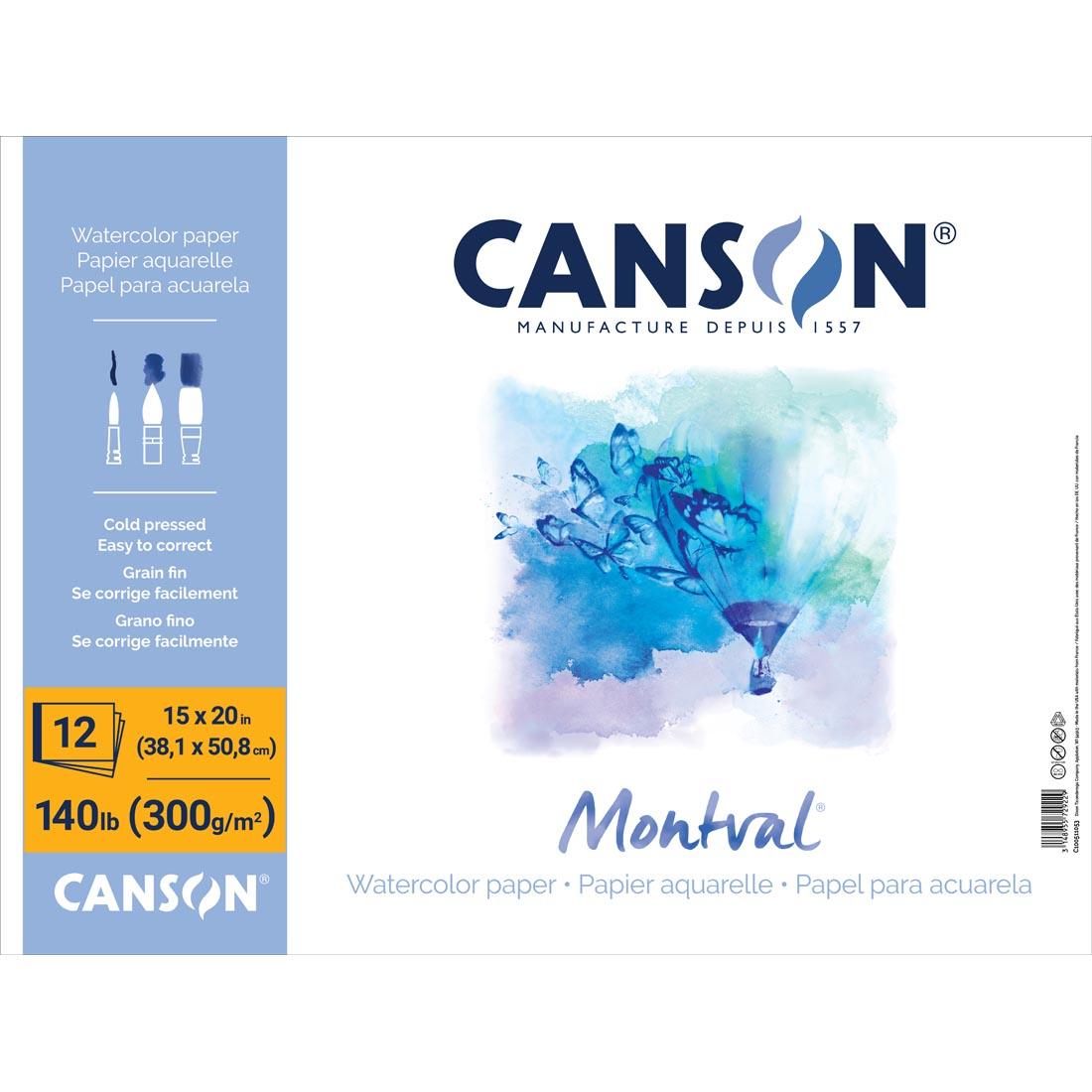 Canson Montval Watercolor Pad 140 lb. Cold Press