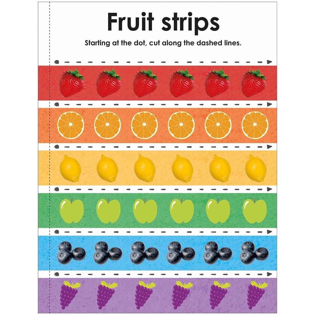 sample page from Scissor Skills book