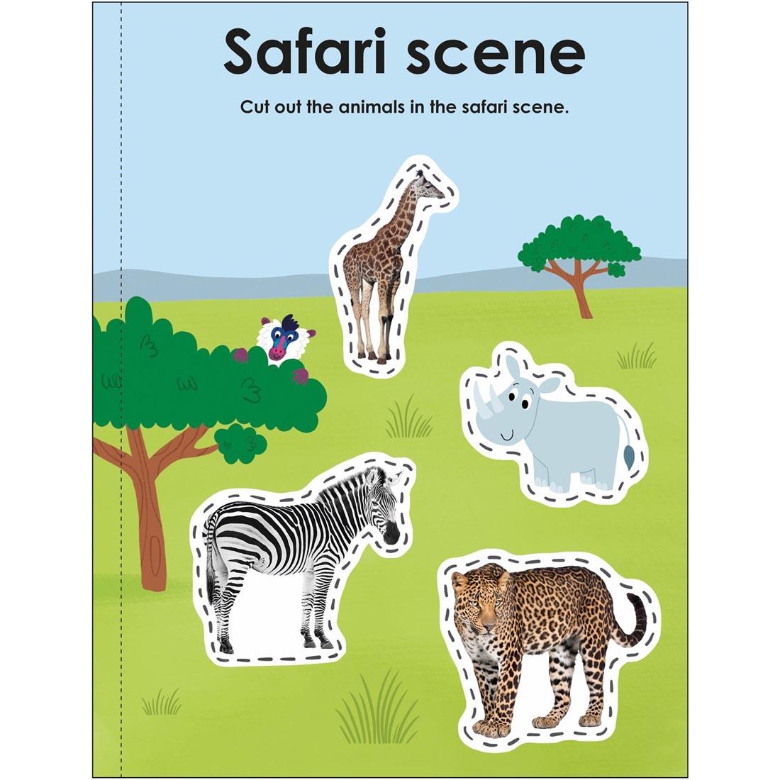 sample page from Scissor Skills book