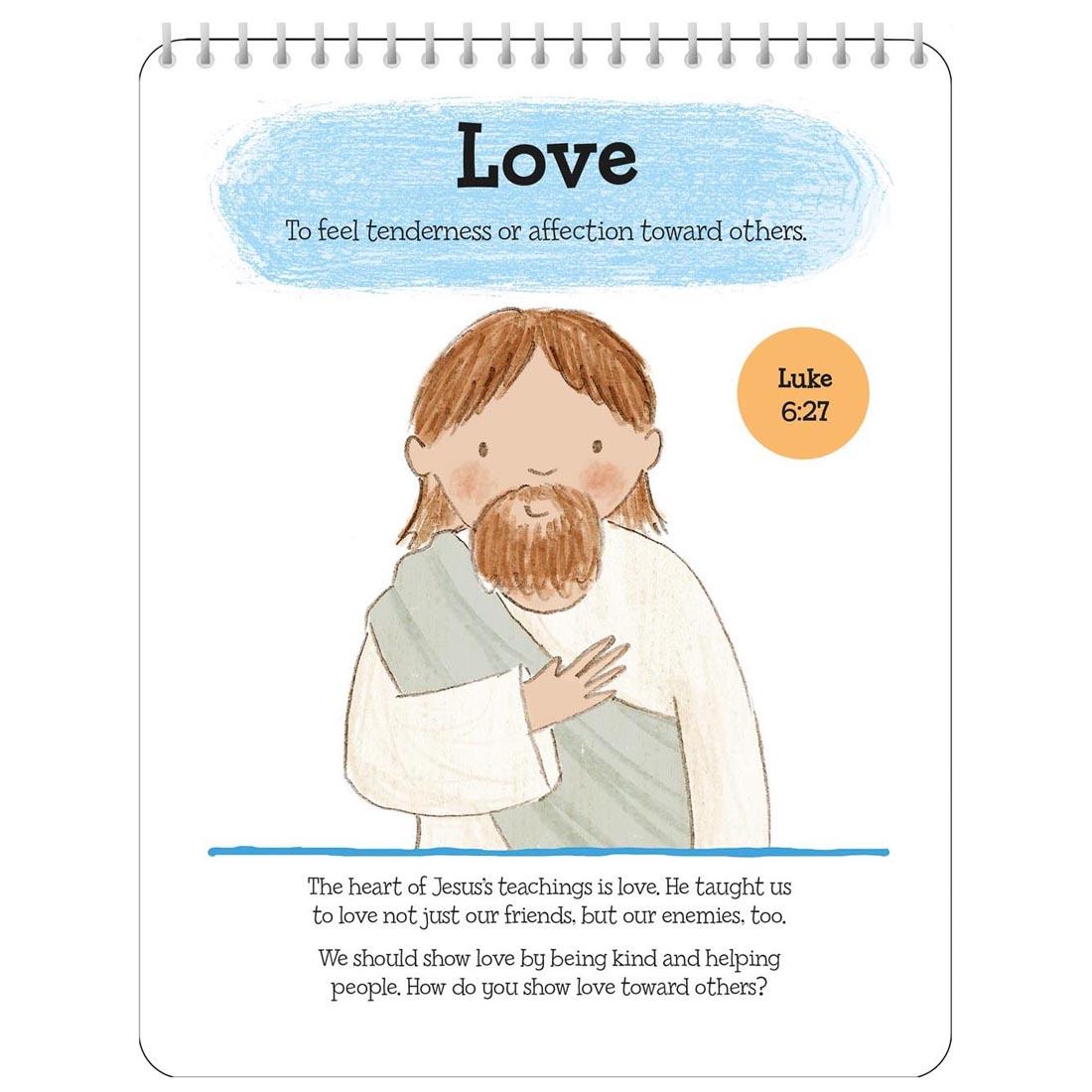 a page from A Bible Word A Week Flip Chart Book