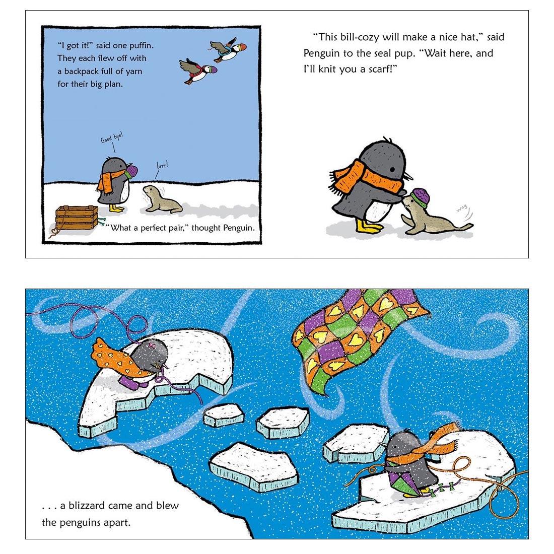 sample pages from Penguin In Love Board Book