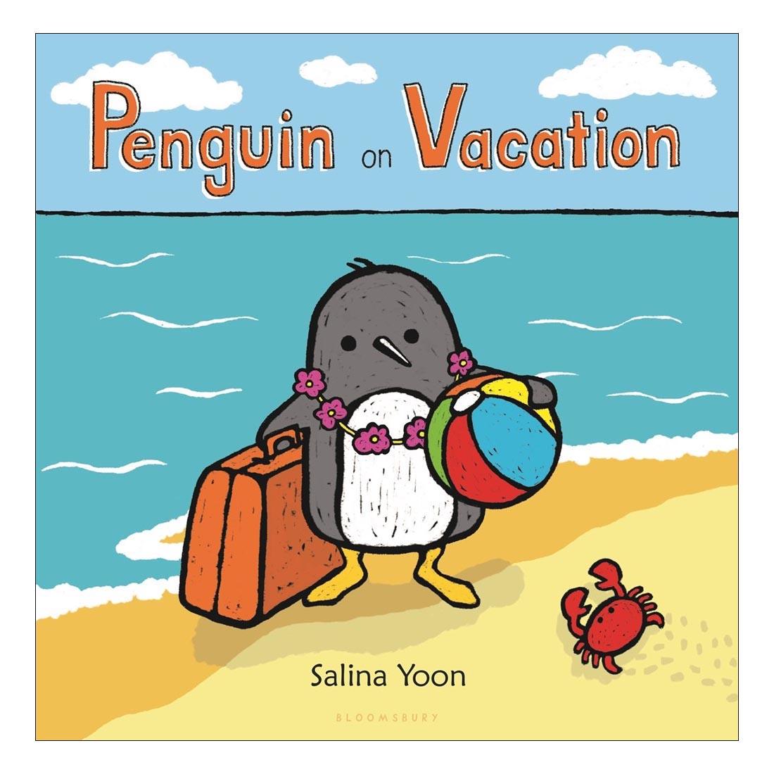 front cover of Penguin On Vacation Board Book by Salina Yoon