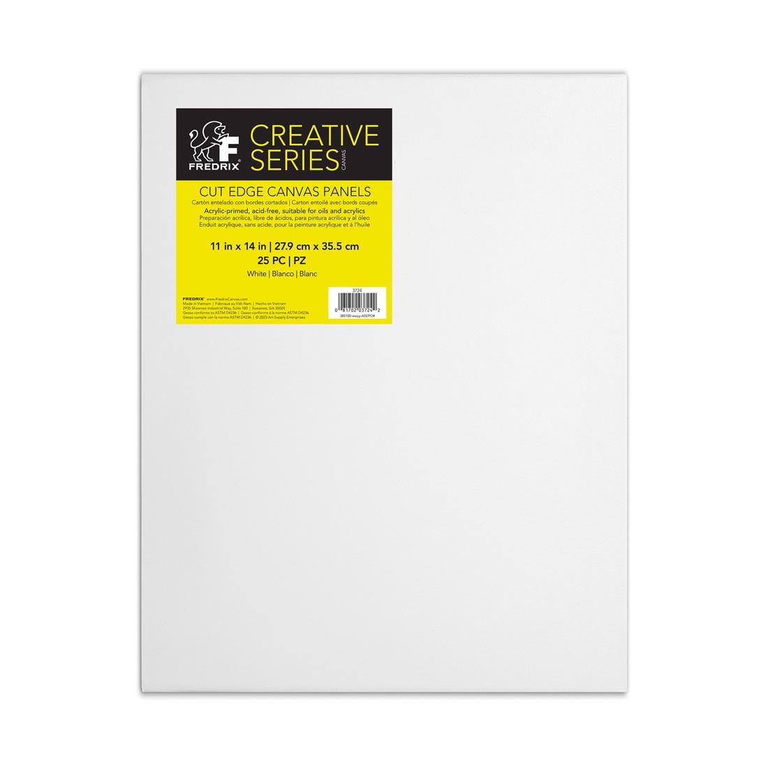 11x14" Fredrix Cut Edge Canvas Panels Pack