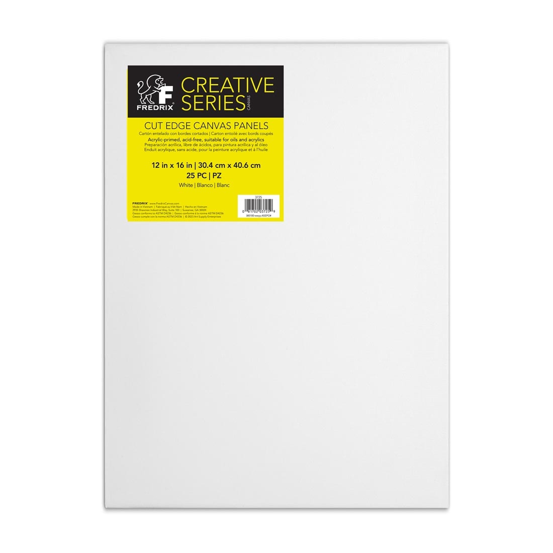 12x16" Fredrix Cut Edge Canvas Panels Pack