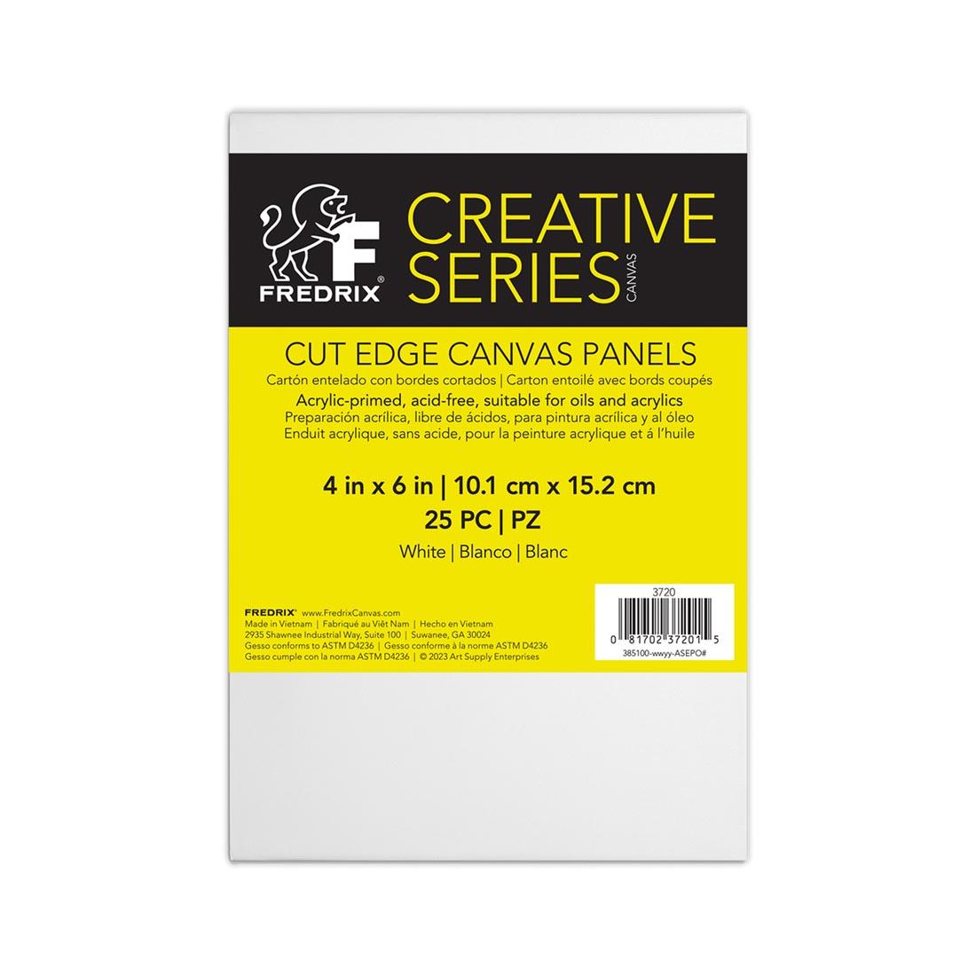 4x6" Fredrix Cut Edge Canvas Panels Pack