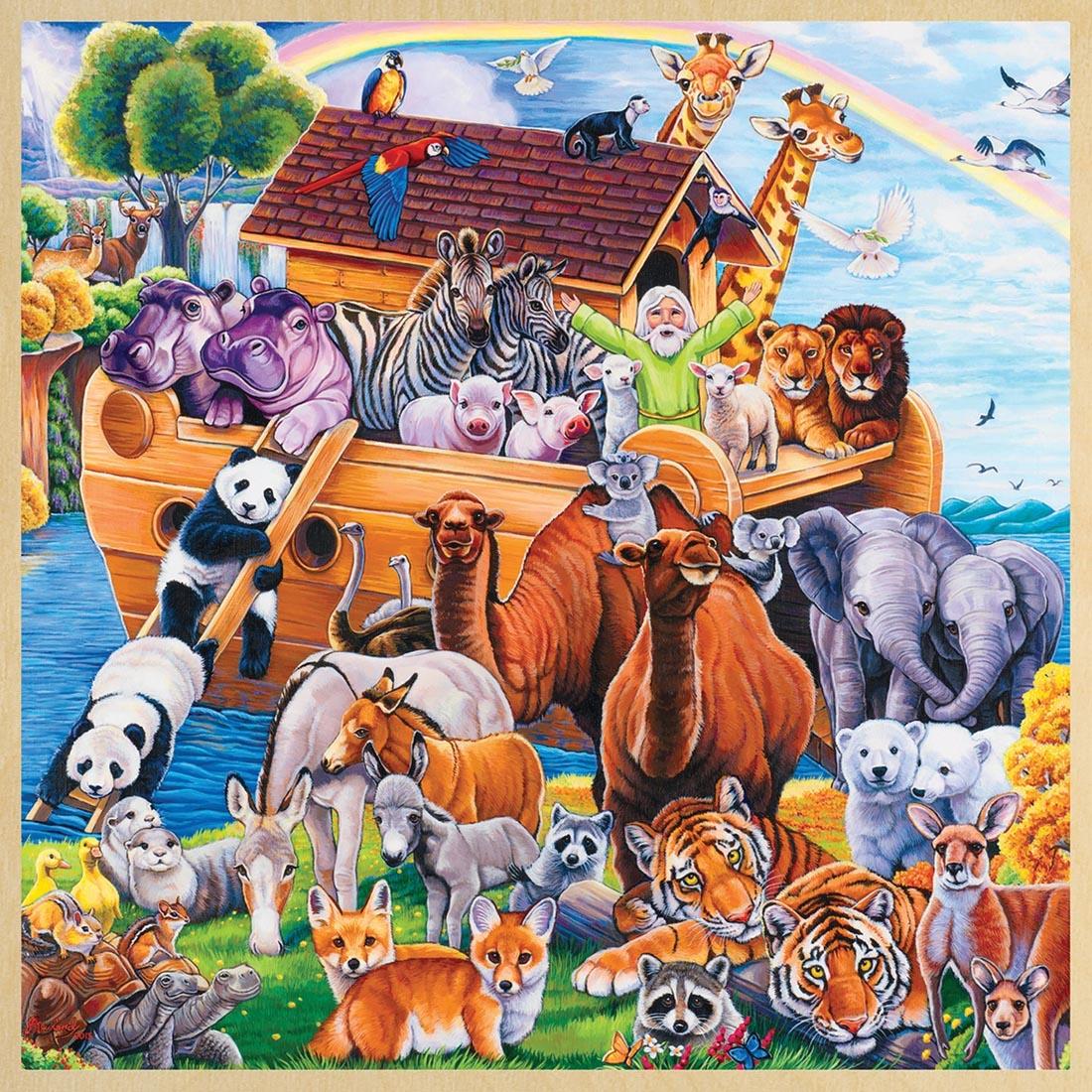 Noah's Ark 48-Piece Wooden Puzzle By MasterPieces