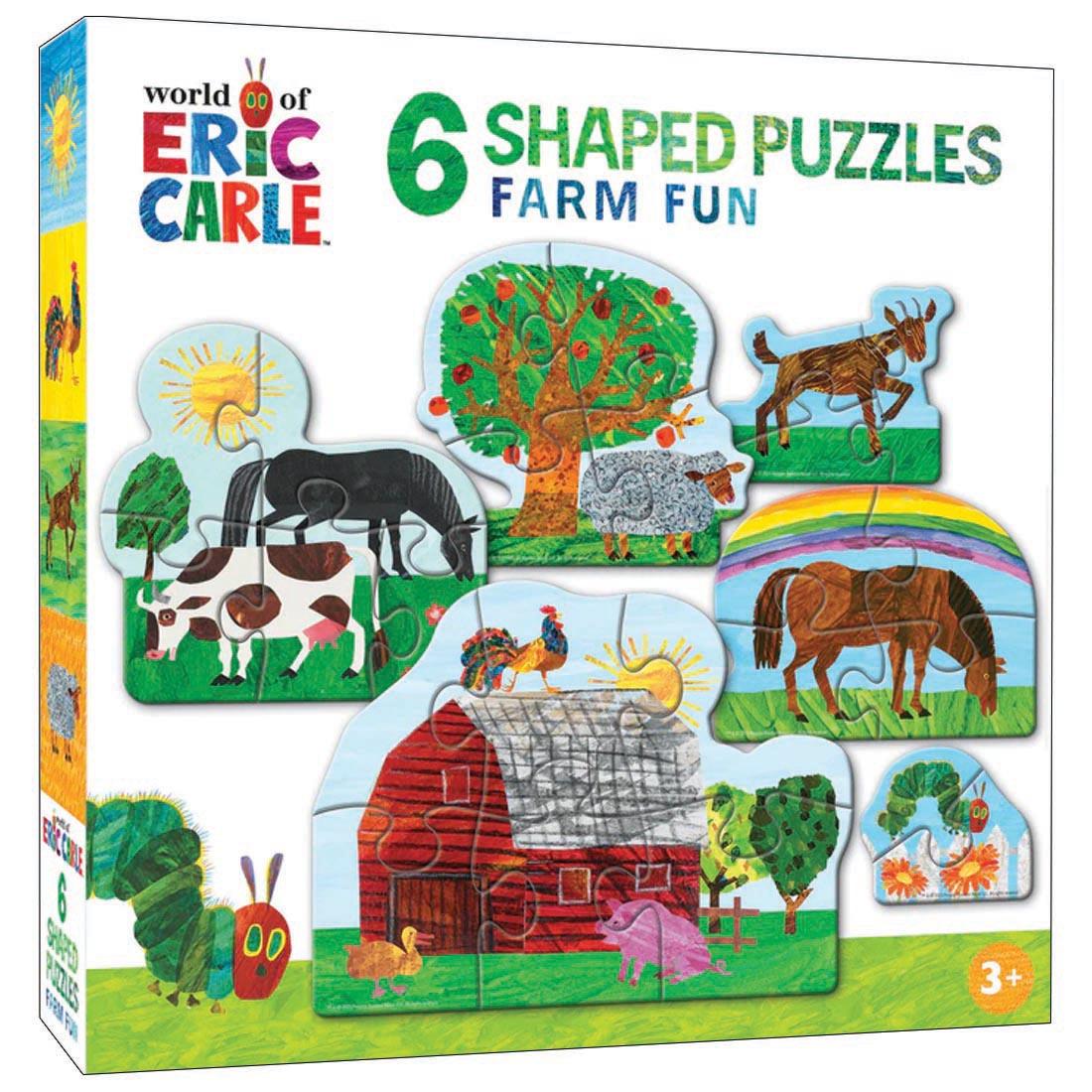 Eric Carle Farm Fun Shaped Puzzles Set