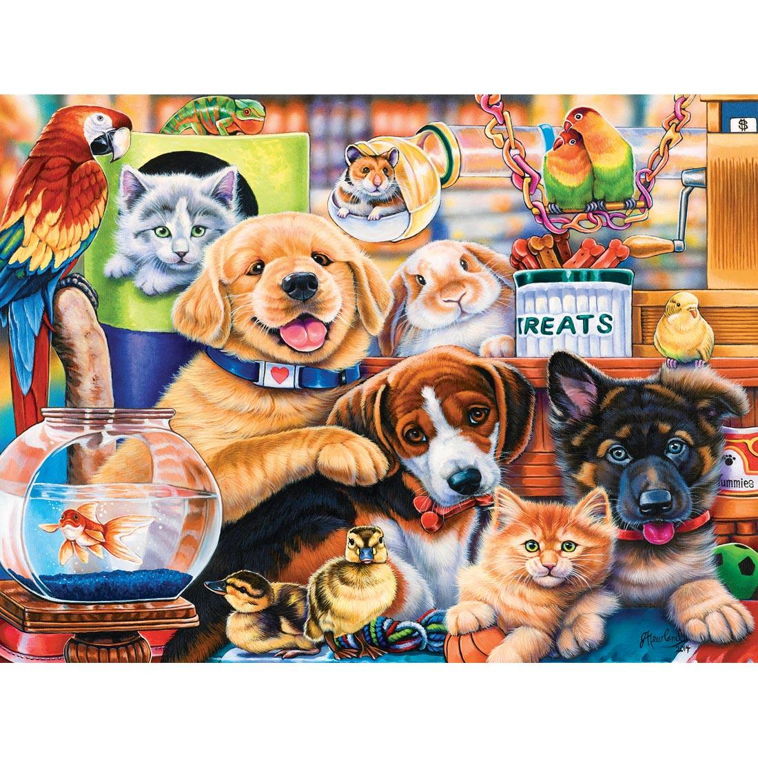 Playful Paws Series Home Wanted 300-Piece EZ Grip Puzzle by MasterPieces