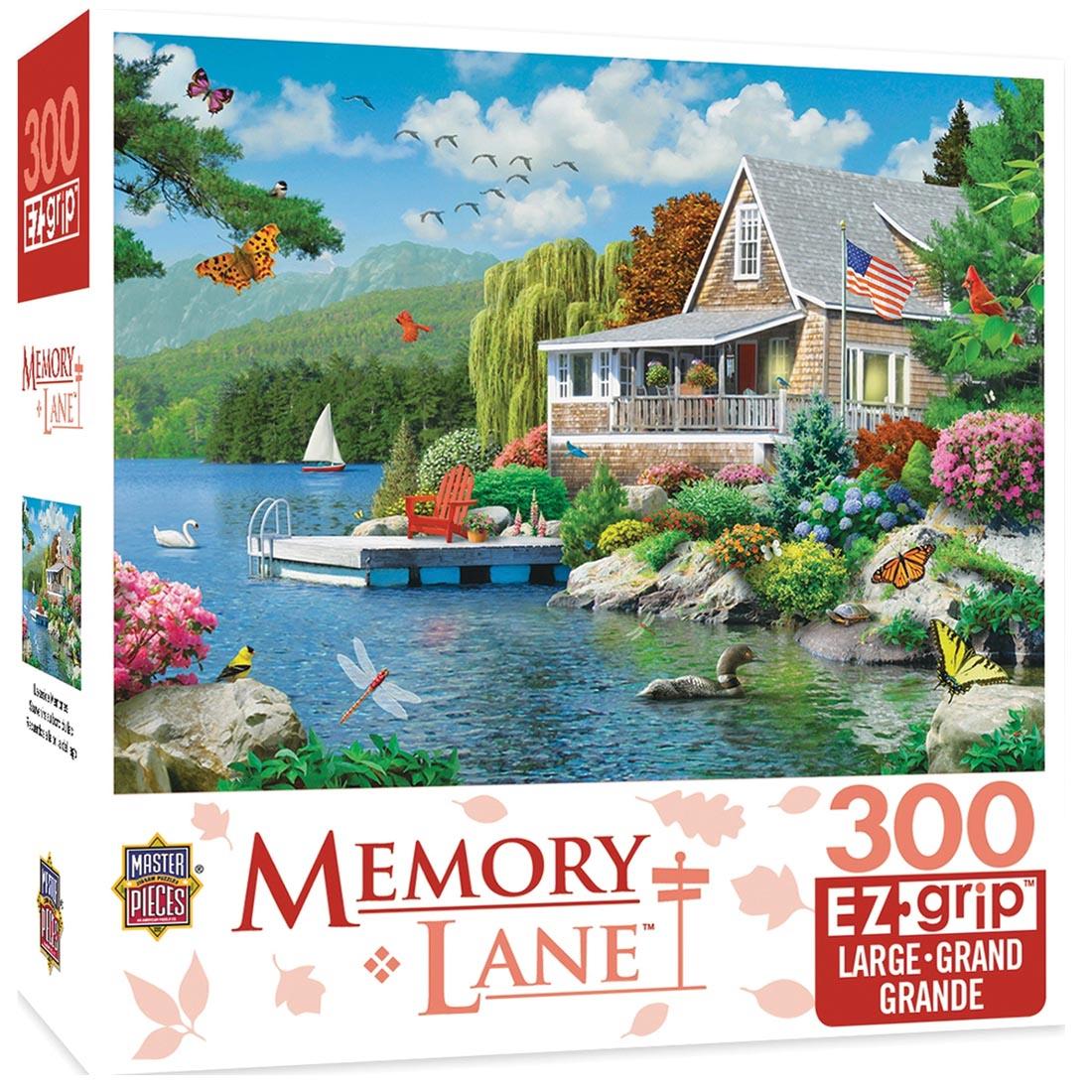 Memory Lane Series Lakeside Memories 300-Piece EZ Grip Puzzle by MasterPieces