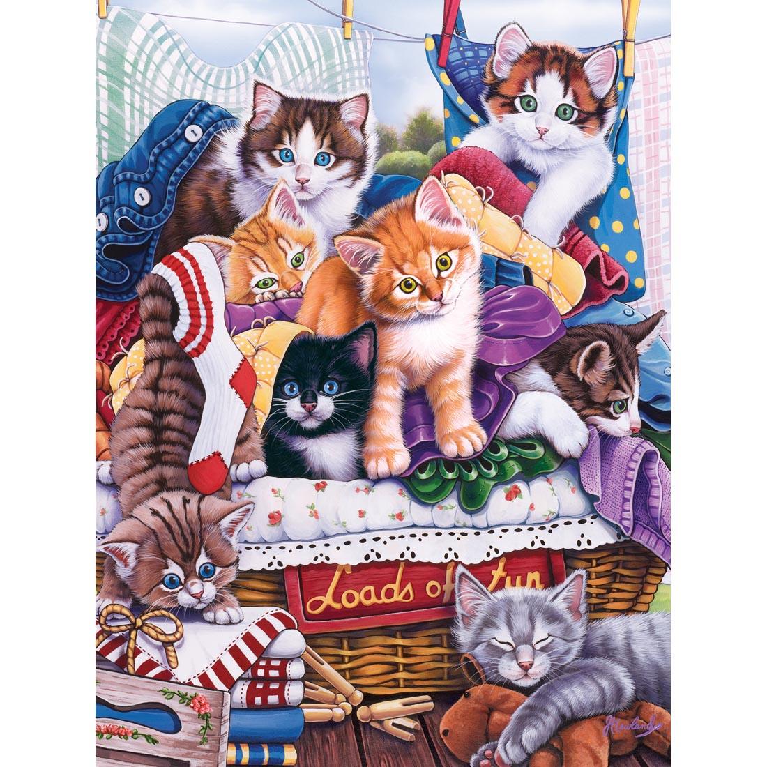 Playful Paws Series Loads of Fun 300-Piece EZ Grip Puzzle by MasterPieces